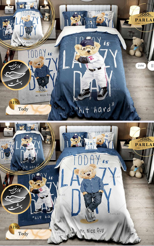 روتختی دورو طرح دار یک نفره پنج تکه برند ترکسان کد A195