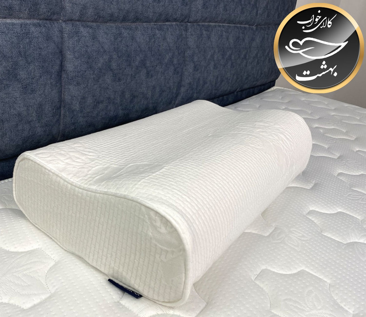 بالشت طبی مموری فوم مدل موج (سایز ایکس لارج با رویه اضافه)