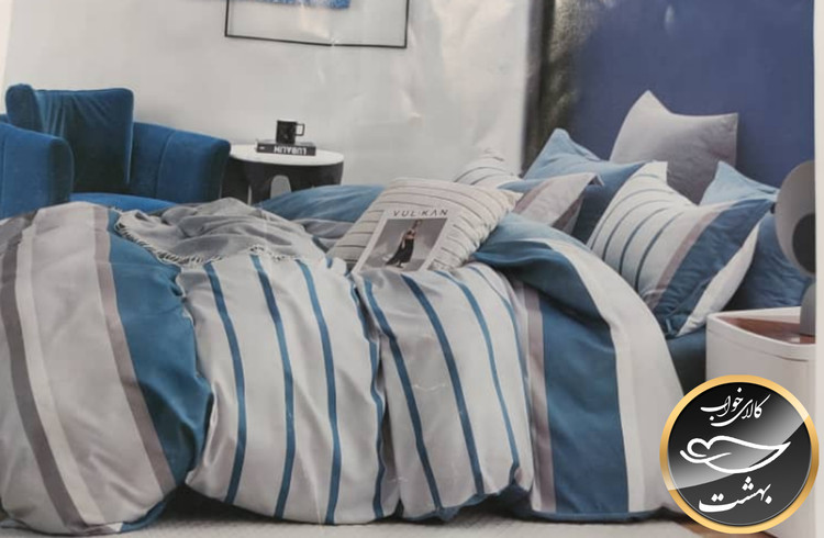 نیم ست دونفره (عرض ۱۸۰ - رنگ طوسی و سرمه ای)