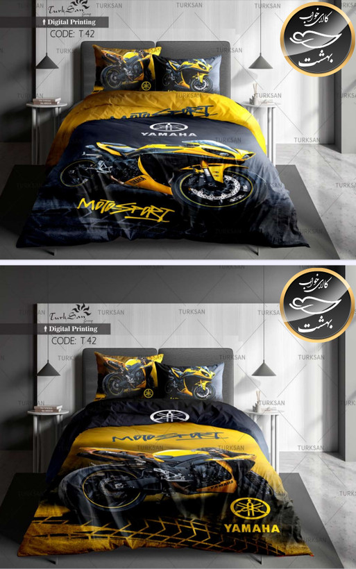 روتختی دورو یک نفره چهار تکه برند ترکسان کد T42