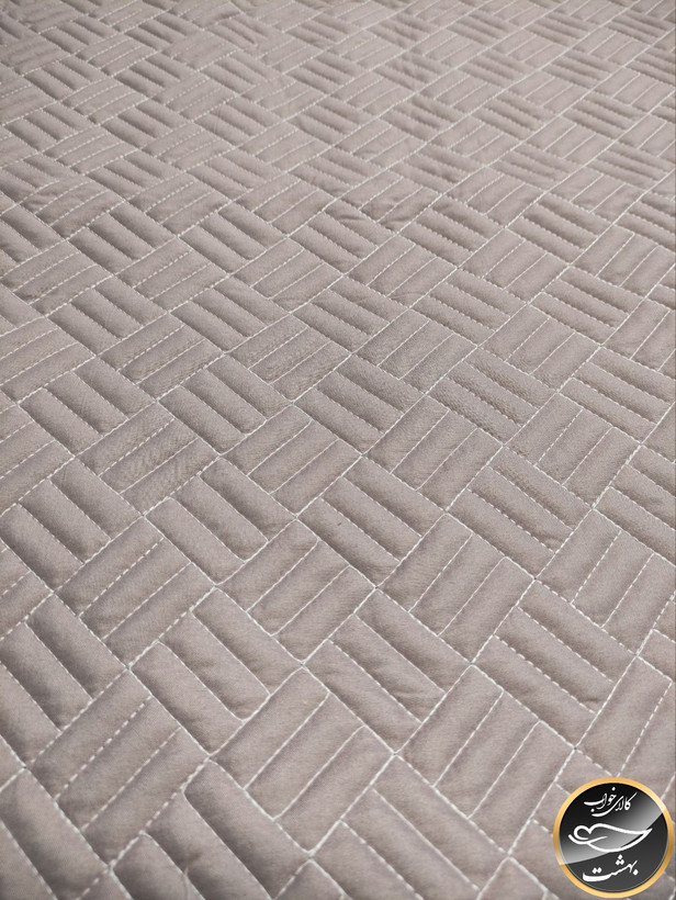 رو بالشی پنبه دوزی پاکتی رنگ صورتی تیره (صورتی چرک)