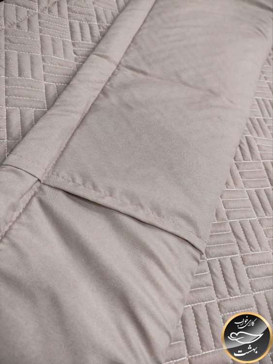 رو بالشی پنبه دوزی پاکتی رنگ صورتی تیره (صورتی چرک)