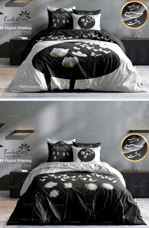 روتختی دورو طرح دار دونفره شش تکه برند ترکسان کد T99