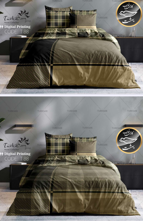 روتختی دورو طرح دار دونفره شش تکه برند ترکسان کد T88