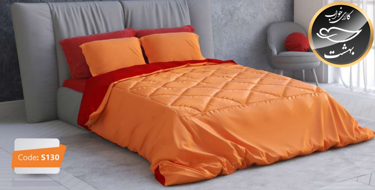 روتختی دورو تک رنگ دونفره شش تکه برند ترکسان کد S130