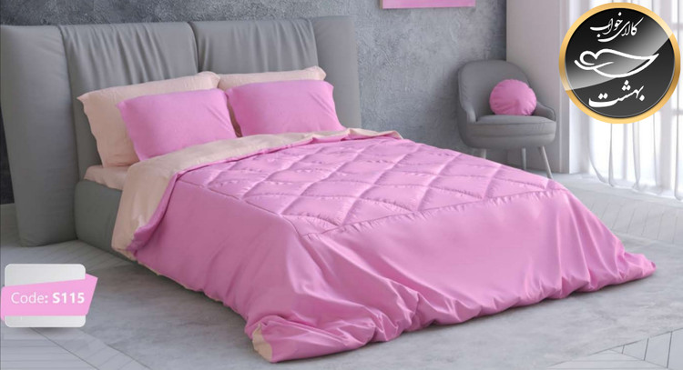 روتختی دورو تک رنگ دونفره شش تکه برند ترکسان کد S115