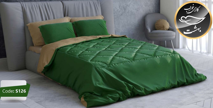 روتختی دورو تک رنگ دونفره شش تکه برند ترکسان کد S126
