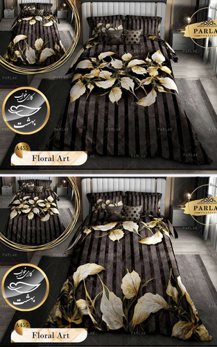 روتختی دورو طرح دار دونفره هشت پارلاک تکه برند ترکسان کد A455