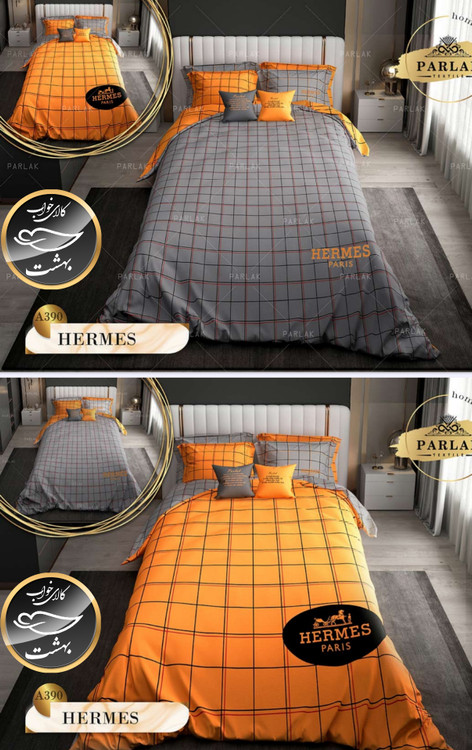 روتختی دورو طرح دار دونفره هشت تکه پارلاک برند ترکسان کد A390