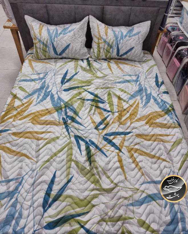 روتختی یک رو دونفره پنبه دوزی برند پرلا