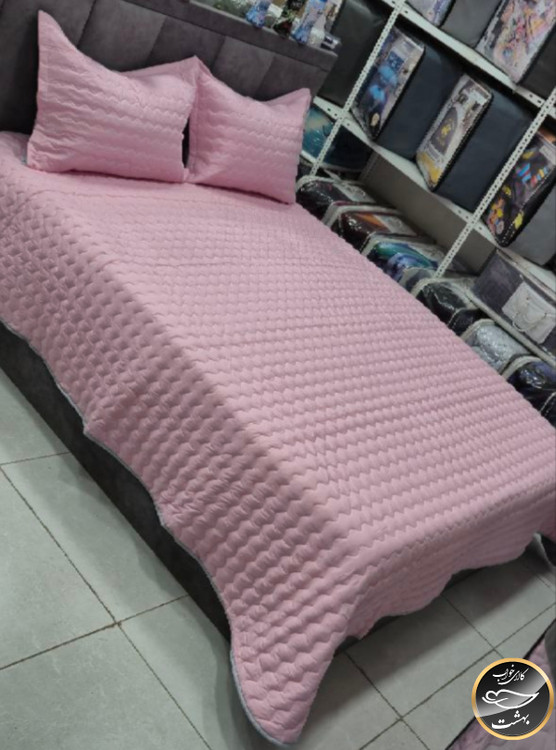 روتختی یک رو دونفره پنبه دوزی برند پرلا