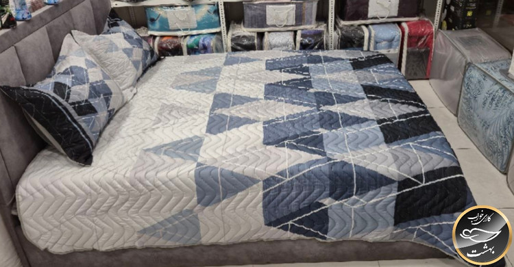 روتختی یک رو دونفره پنبه دوزی برند پرلا