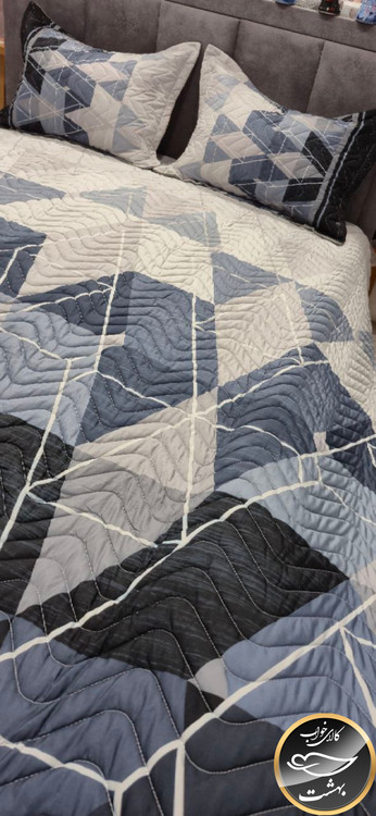 روتختی یک رو دونفره پنبه دوزی برند پرلا