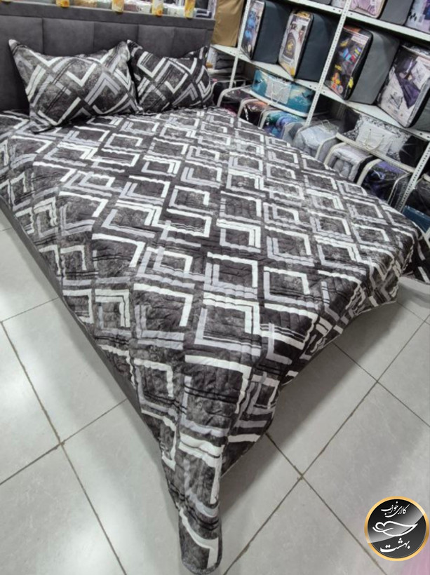 روتختی دورو دونفره پنبه دوزی برند پرلا