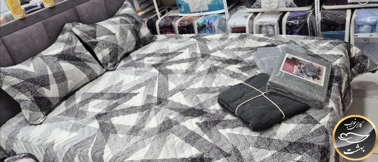 روتختی دو رو دونفره پنبه دوزی برند پرلا