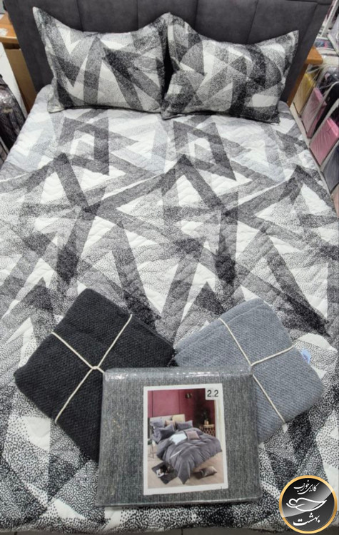 روتختی دو رو دونفره پنبه دوزی برند پرلا