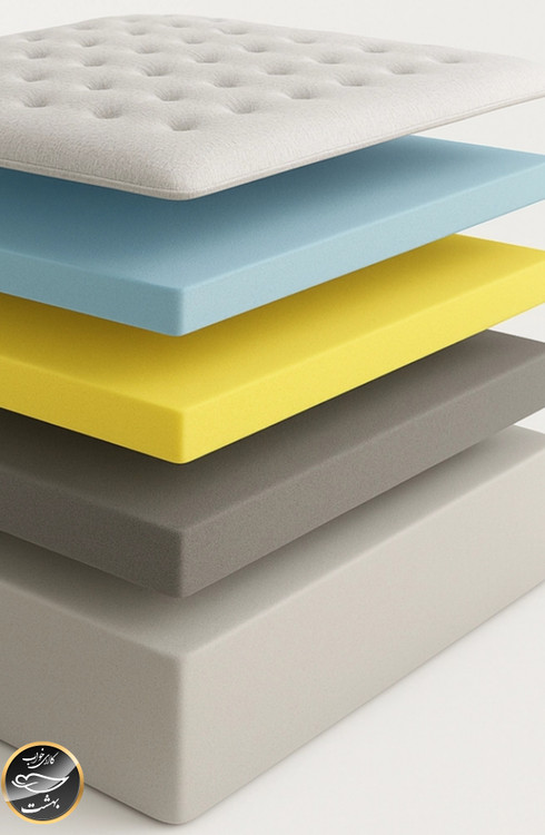 تشک تاپ مدیکال پلاس سفت (Hard) یک نفره سایز 120x200 سانتی متر دارای مموری فوم (فول طبی - بدون فنر)