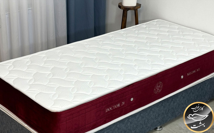 تشک مدیکال یک نفره نوجوان سایز 80x180 سانتی متر بدون مموری فوم (فول طبی ، بدون فنر)