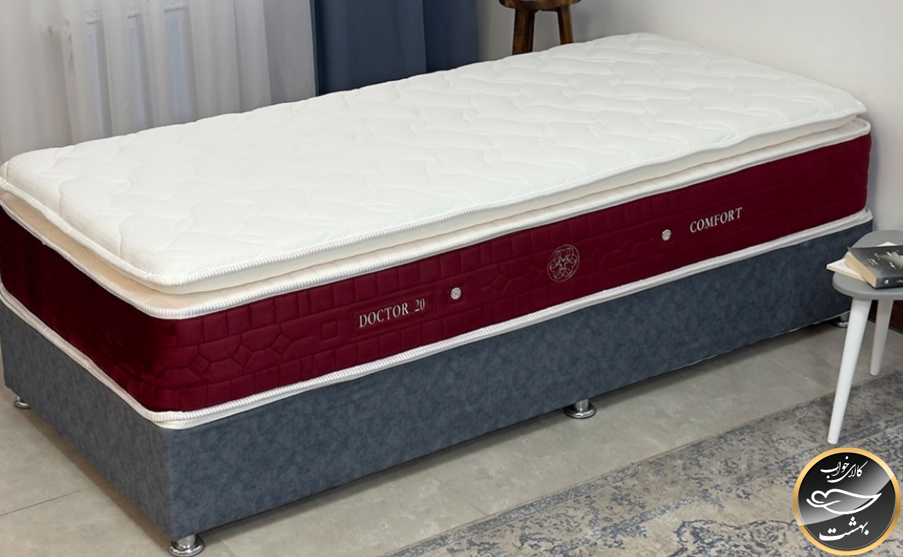 تشک طبی فنری کامفورت یک نفره نوجوان سایز 80x180 سانتی متر (فنر متصل - فنر میکرو)