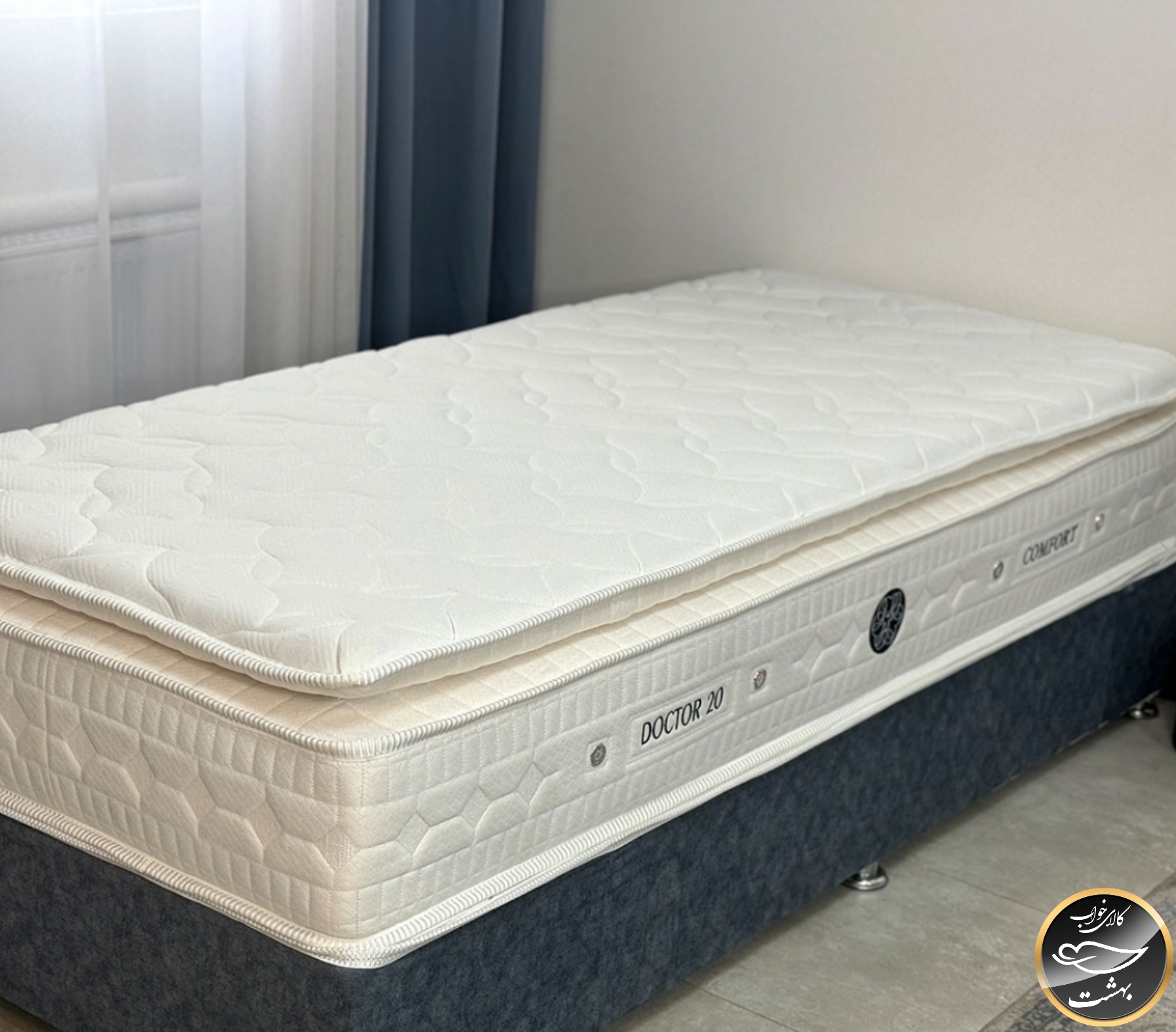 تشک طبی فنری کامفورت یک نفره نوجوان سایز 80x180 سانتی متر (فنر متصل - فنر میکرو)