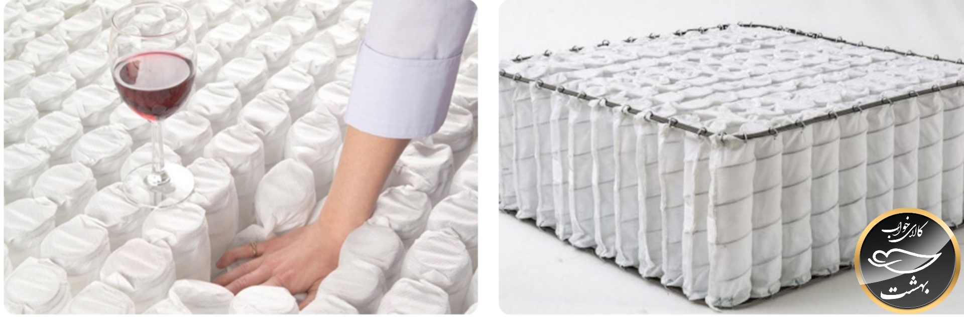 تشک هتلی فنر پاکتی یک نفره نوجوان سایز 80x180 سانتی متر