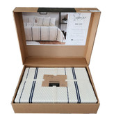 ست پیکه دونفره مدل Ruby برند شاهسر ترک (سه تکه - سرمه ای)