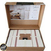 ست پیکه دونفره مدل Ruby برند شاهسر ترک (سه تکه - زرشکی)