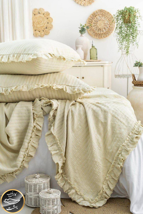 ست پیکه دونفره مدل Marta برند شاهسر ترک (سه تکه - سبز روشن)