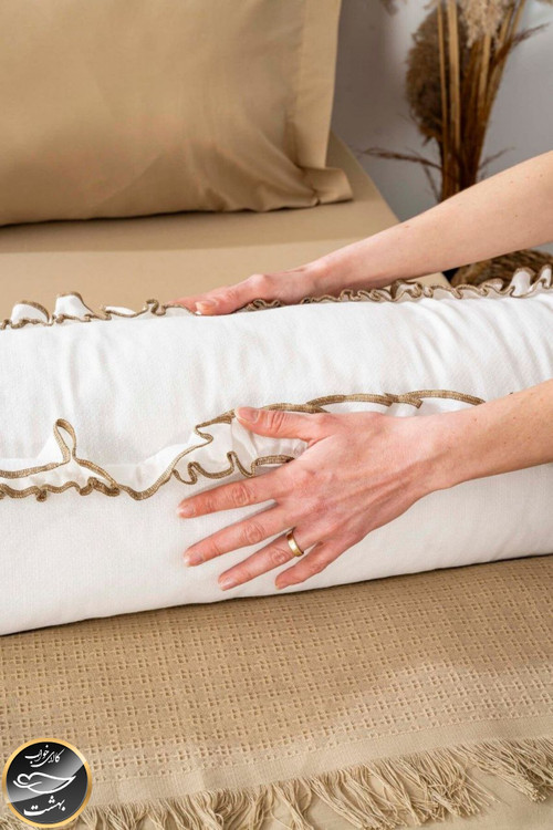 ست کاور لحاف دونفره مدل Brianna برند شاهسر ترک (هفت تکه - بژ)