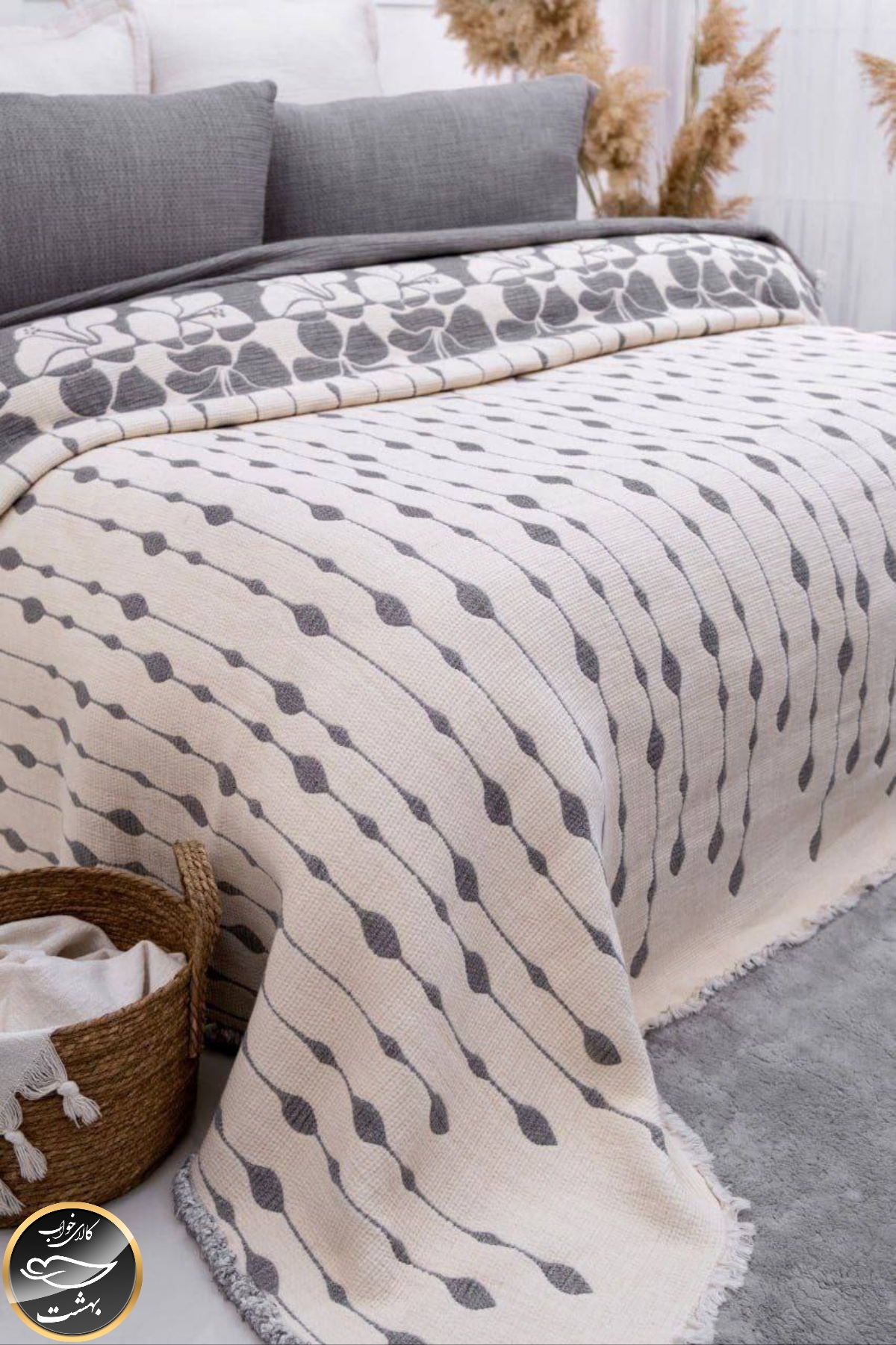 روتختی دونفره برجسته (3تکه) Sole