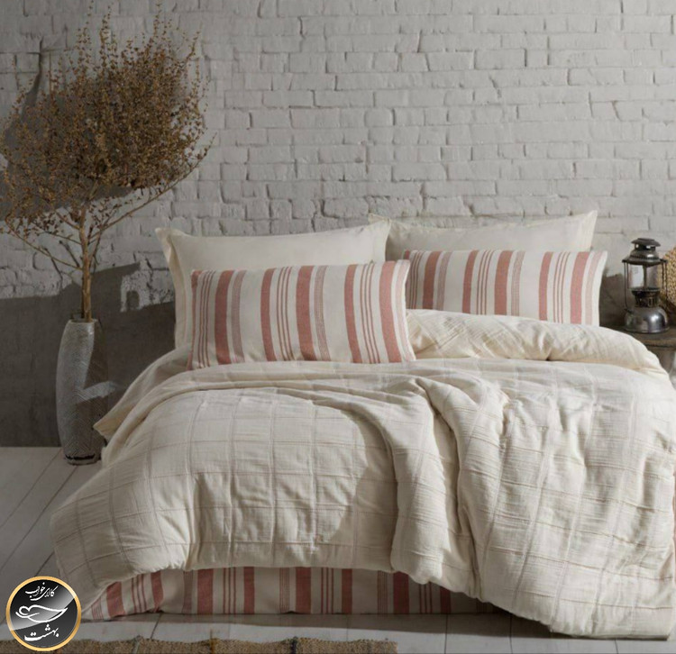 ست کاور لحاف دونفره مدل Jade برند شاهسر ترک (چهار تکه)