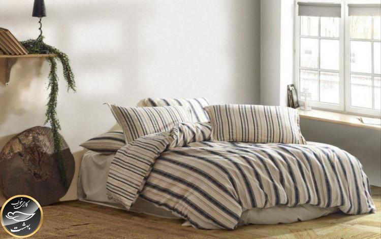 ست کاور لحاف دونفره مدل Jardin برند شاهسر ترک (شش تکه)