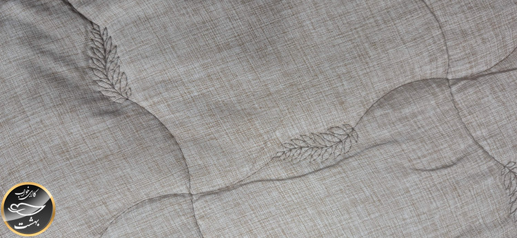 روتختی دونفره پنبه دوزی ترک تمام نخ مدل والریا (3 تکه - قهوه ای روشن)