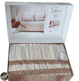 ست پیکه دونفره مدل Lia برند شاهسر ترک (سه تکه - بژ)