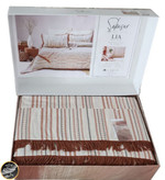 ست پیکه دونفره مدل Lia برند شاهسر ترک (سه تکه - نارنجی)