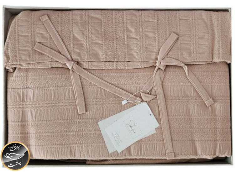 ست کاور لحاف دونفره مدل Lucca برند شاهسر ترک (شش تکه - بژ)