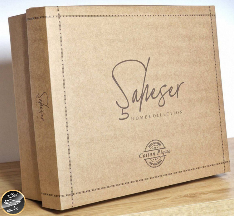 ست پیکه دونفره مدل Milena برند شاهسر ترک (سه تکه - دودی)