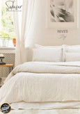 ست کاور لحاف دونفره مدل Nives برند شاهسر ترک (شش تکه - بژ)