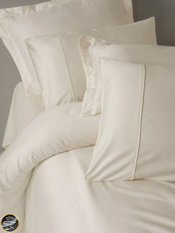ست کاور لحاف ساتن دونفره Silky Saten (شش تکه - سفید)