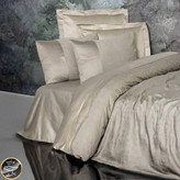 ست کاور لحاف ساتن دونفره Jakarli مدل Demure Vizon (شش تکه - بژ)