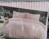 روتختی دونفره مخمل برند Ipekchi ترک (سه تکه) مدل Mila (صورتی روشن)