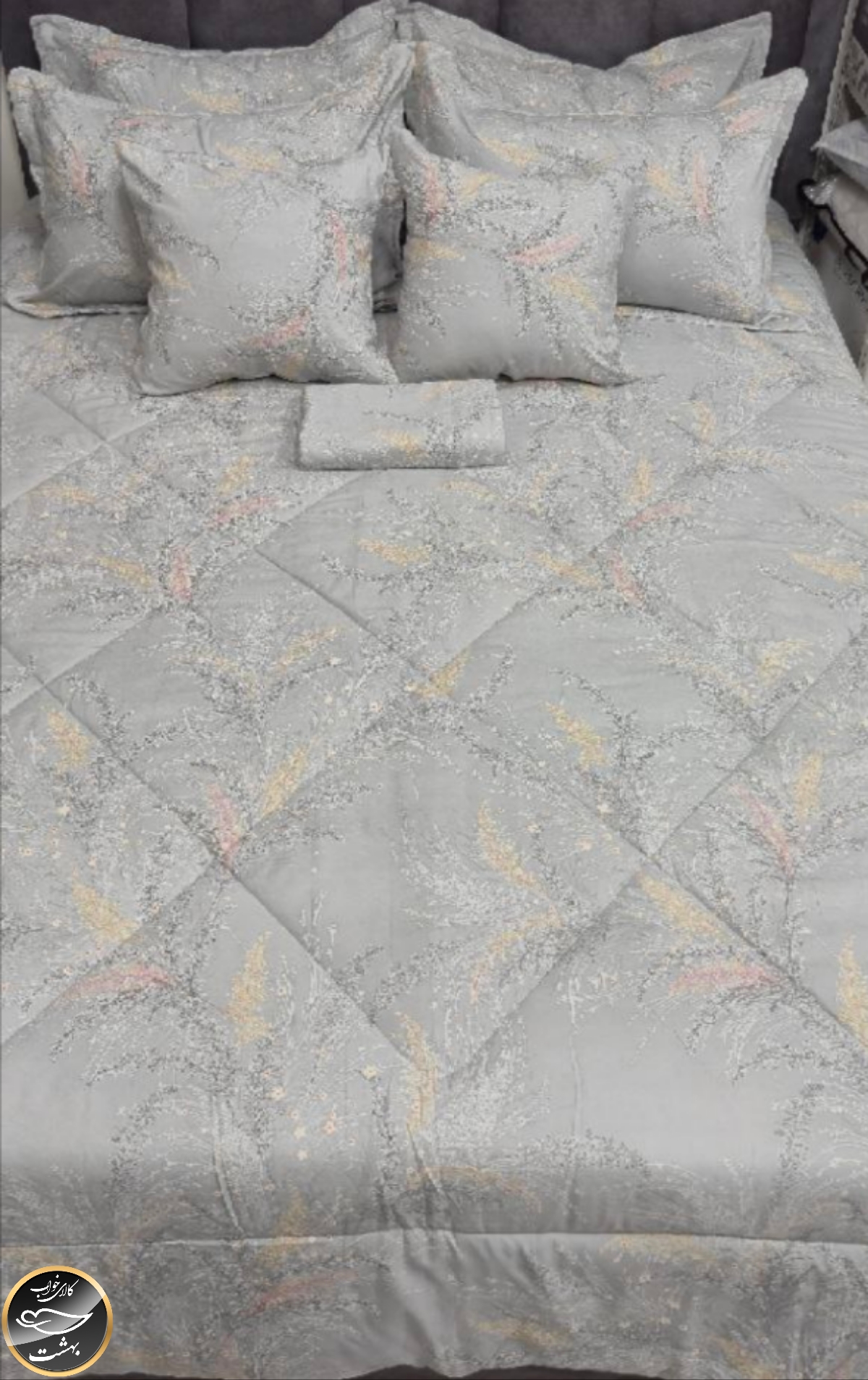 روتختی دونفره هشت تکه برند Maxxira (طوسی)