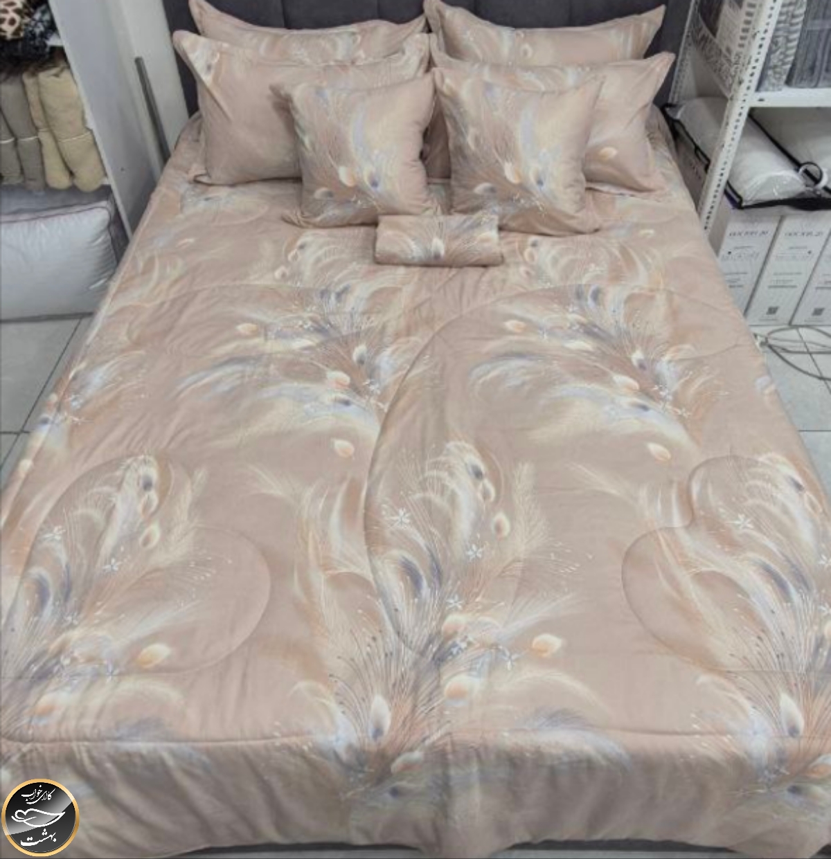 روتختی دونفره هشت تکه برند Maxxira (بژ)