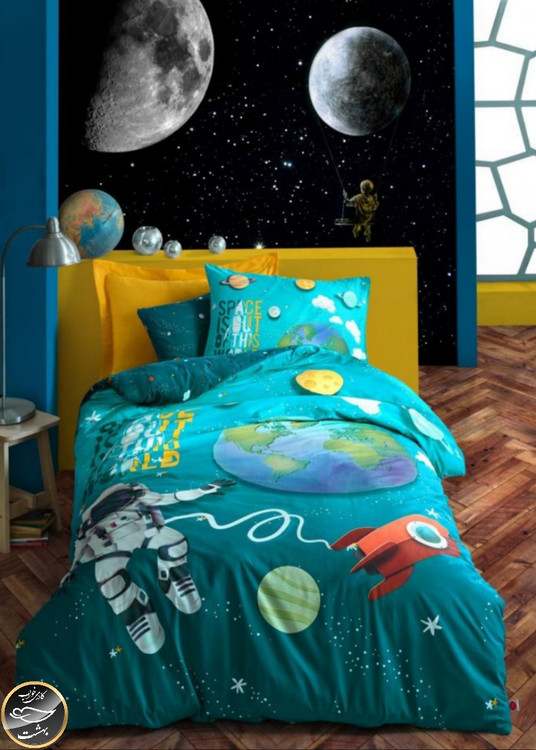 ست کاور لحاف یک نفره (سه تکه) Junior - Little Astronaut