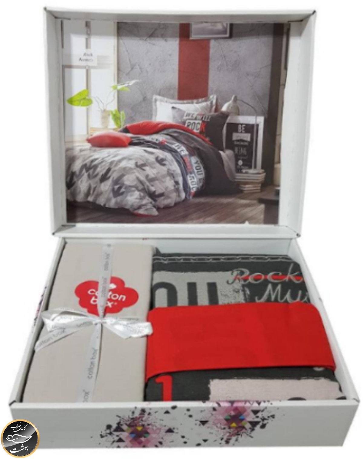 ست کاور لحاف یک نفره (سه تکه) Junior - Rock Kirmizi