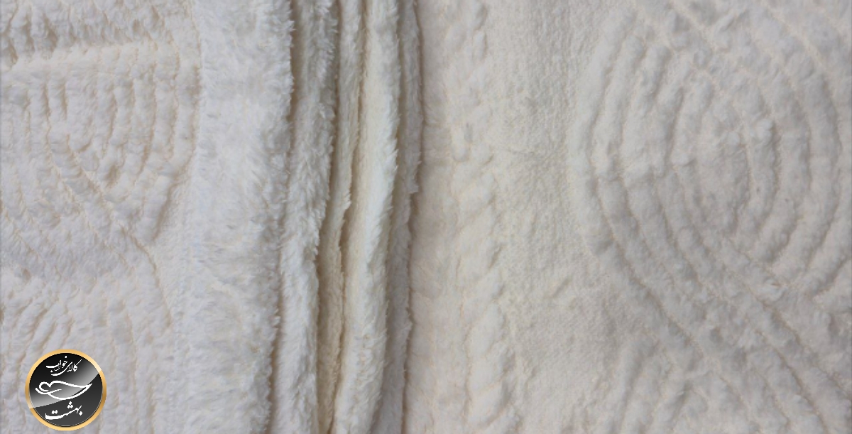 پتو دونفره پشت تدی (کرم روشن)