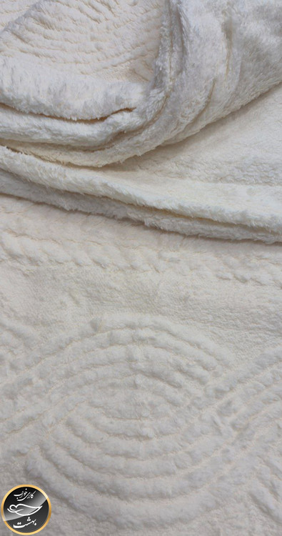 پتو دونفره پشت تدی (کرم روشن)