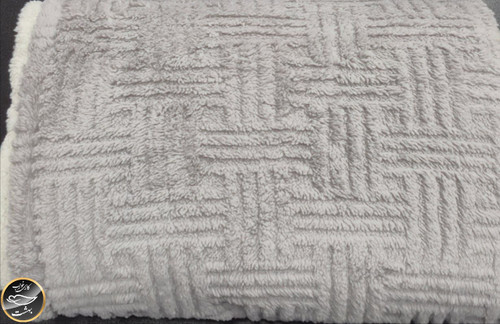 پتو دونفره پشت تدی (طوسی)