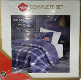 ست کاور لحاف پنبه دوزی یک نفره (سه تکه) Compete Seti Girls & Boys - Given Gri