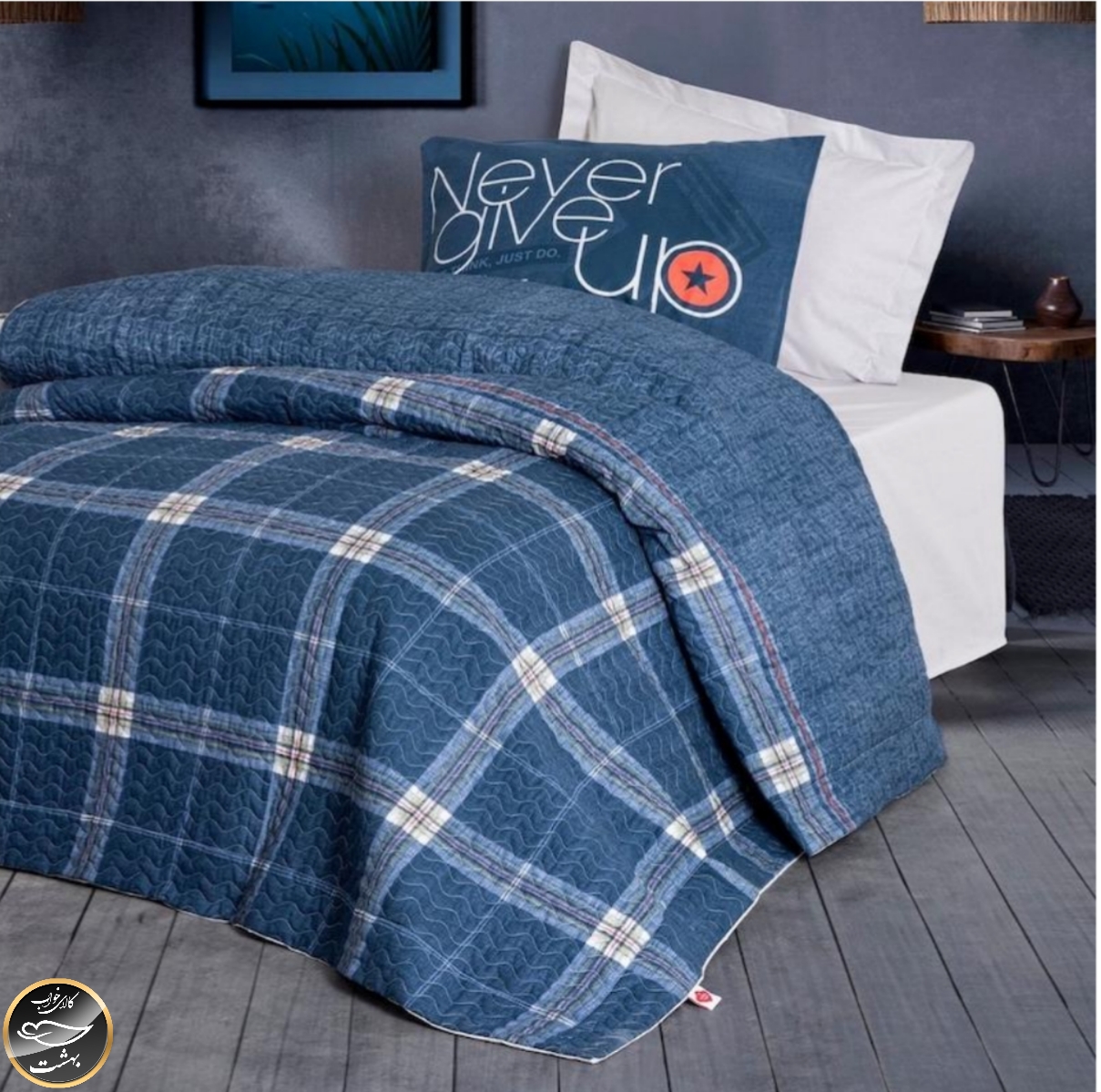 ست کاور لحاف پنبه دوزی یک نفره (سه تکه) Compete Seti Girls & Boys - Given Gri